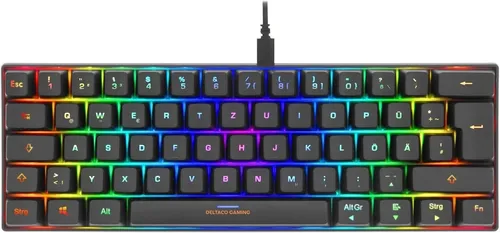 Produktbild DELTACO GAMING DK430 – Mechanische Gaming Tastatur mit RGB Beleuchtung
