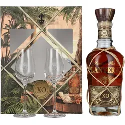 Planteray Rum BARBADOS XO 20th Anniversary 40% Vol. 0,7l mit Gläsern