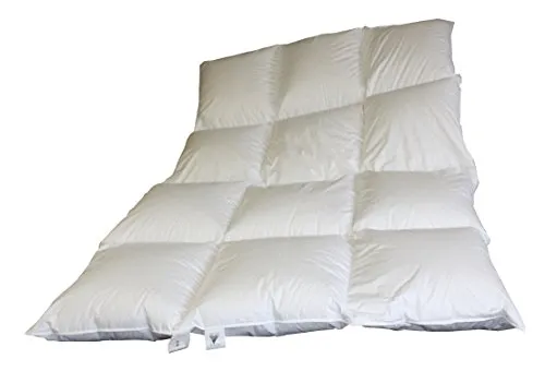Betten Hofmann Daunenbettdecke Winter 8cm Hochsteg - Allergiker Bettdecken – Sehr warme Winterdecke mit 8cm Innenstegen für optimale Wärmeisolation, ideal für kalte Nächte. 100% Daunen, waschbar bis 60°C und für Hausstauballergiker geeignet.