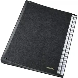 Leitz Esselte Pultordner 1-31, 31 Fächer, schwarz - Praktischer Pultordner mit 31 Fächern aus stabiler Hartpappe, ideal für die strukturierte Ablage von Dokumenten im A4-Format.