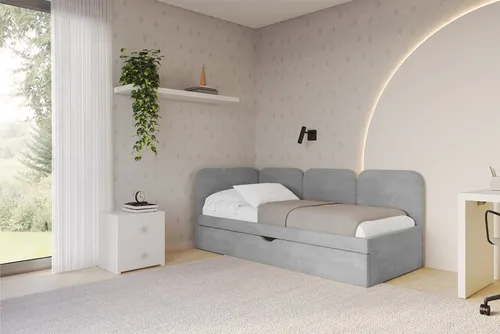 ALTDECOR Jugendbett ALVY mit Bettkasten und Lattenrost