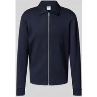 SELETED HOMME Herren SLHEMANUEL Soft Full Zip Sweatshirt-Jacke - Funktionsjacken für Herren, mit praktischem Reißverschluss und bequemem Hemdkragen für optimalen Tragekomfort.