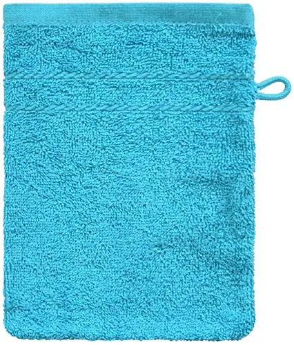 Dyckhoff Waschhandschuh Kristall Türkis 16 x 21 cm