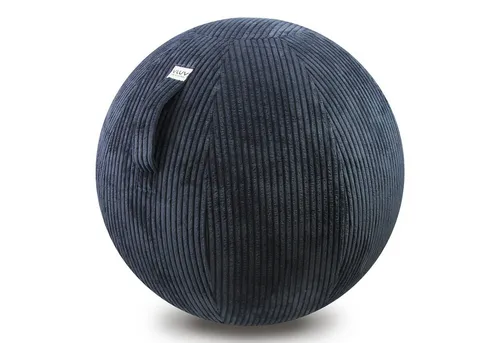 VLUV Stuhl Sitzball Vlip 60-65 cm blau Breitcord von VLUV