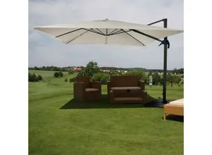 Gastronomie-Ampelschirm MCW-A96, 3x3m in weiß von MCW