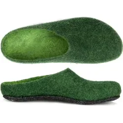 Gottstein Magicfelt 709 Hüttenschuhe 38 - Grün - Pantoffeln aus 100% Merinowolle, ideal für den Alltag, warm und gemütlich. Entdecken Sie weitere tolle Angebote von Gottstein im Bergfreunde.de Online-Shop!