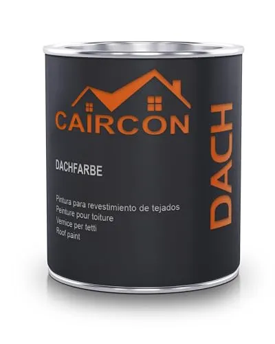 Dachfarbe Sockelfarbe Dachbeschichtung Farbe für Dachziegel Anthrazitgrau - 750ml