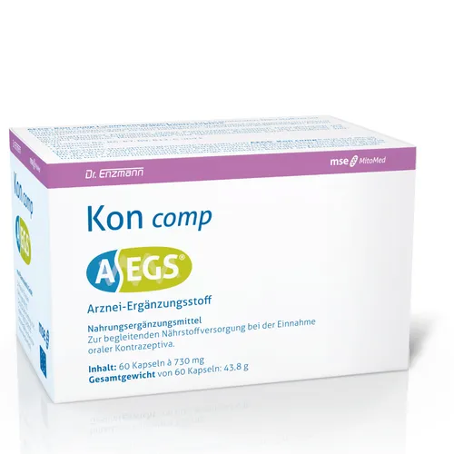 Dr. Enzmann AEGS Kon comp - Ubiquinol Q10 MSE - 60 Kapseln mit ausgewählten Nährstoffen für die tägliche Unterstützung. Enthält Magnesium, B-Vitamine und Coenzym Q10 für ein optimales Wohlbefinden. Ideal für die vegetarische Ernährung.