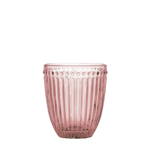 Greengate Wasserglas Alice Hellrosa in pink von GreenGate