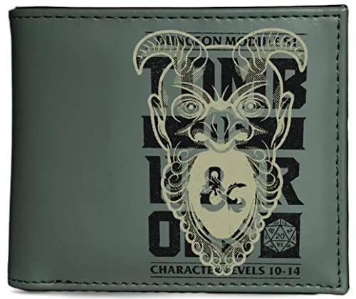 Difuzed Estándar Uni Kinder Geldbörse Dungeons Drachen Grün Grün, Grün, Estándar, Casual