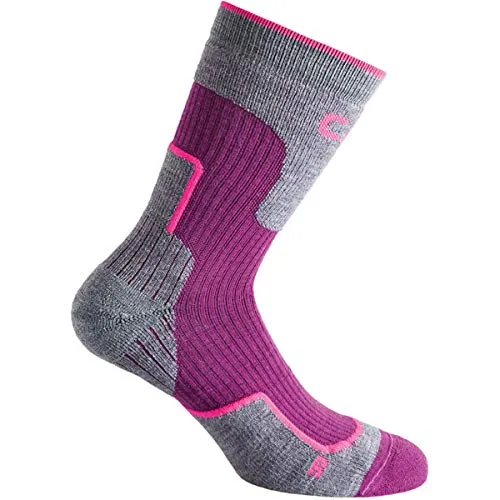CMP - Mittelgroße Wandersocken aus Wolle für Kinder, Lila, 34/36