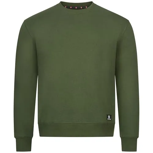 Höhenhorn Wallster Herren Sweatshirt Rundhals Grün Gr. S - Bequemer Rundhalspullover aus atmungsaktiver Baumwolle, ideal für Freizeit und Alltag. Strapazierfähig und modisch, bleibt auch nach vielen Wäschen in Topform.