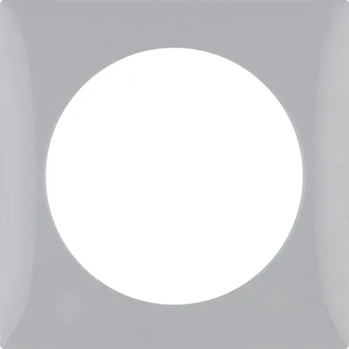 Berker 918272507 Rahmen 1-fach, Integro Flow, grau glänzend
