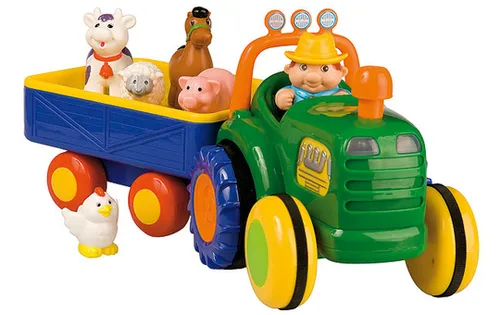 Besttoy Traktor mit Anhänger und Bauernhof-Tieren B 34586