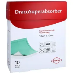 Dracosuperabsorber Wundauflage 10x10 cm