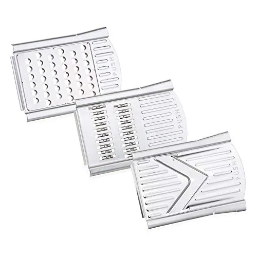 Genius Nicer Dicer Speed Messerset 3tlg. - Reiben & Küchenreiben - Das Messerset bietet vielseitige Einsatzmöglichkeiten und beschleunigt Ihre Kochvorbereitungen erheblich.