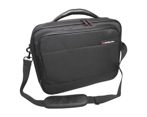 Monolith Laptoptasche 2341, schwarz, Nylon, bis 15,6 Zoll - Aktentasche aus strapazierfähigem Nylon mit gepolstertem Hauptfach für Laptops bis 15,6 Zoll, inklusive Tabletfach und Trolleybefestigung für optimalen Komfort unterwegs.