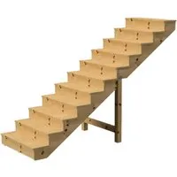 Produktbild Vinuovo Außentreppe Holz 11 Stufen 140cm