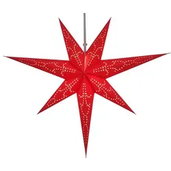 Guru-Shop Papiersterne Faltbarer Advents Leucht Papierstern,.. rot Ø 60 cm x 60 cm x 60 cm