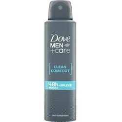 Dove MEN+CARE Antitranspirant Deospray Clean Comfort 150 ml - Deospray für Herren mit Pflegecreme-Technologie, bietet frischen Duft und zuverlässigen Schutz. Ideal für den täglichen Gebrauch.