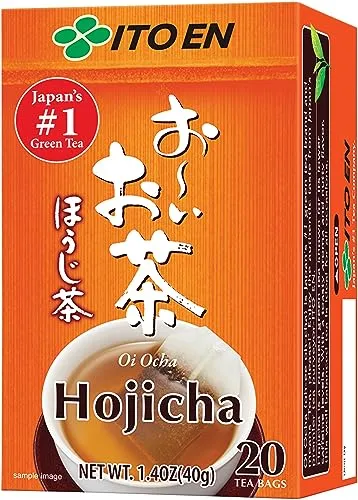 Produktbild ITO EN Oi Ocha Hojicha – Ungesüßter, gerösteter grüner Tee aus Japan in Teebeuteln à 1,6 g (20 Stück pro Packung) – 1 x 32 g