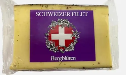 SCHWEIZER FILET Schnittkäse mit Bergblumen umhüllt 50% Fett i.Tr.- 500 g Stück