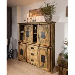 Massivmoebel24 Highboard RAILWAY