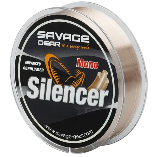 Savage Gear Silencer Mono 0,435mm 13,8kg - 1500m Angelschnur - Angelschnur für Friedfisch-, Salzwasser- und Süßwasserangeln, mit einer hohen Tragkraft von 13,8 kg und einer Länge von 1500 m für vielseitige Angelabenteuer.