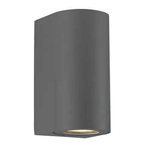 Nordlux Canto Maxi Designer Außenwandleuchte - Elegante 2-flammige Wandleuchte für den Außenbereich, aus Aluminium mit IP44 Schutz, ideal für stilvolle Beleuchtung von Eingängen und Terrassen.