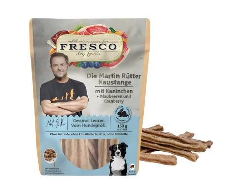 Fresco Dog Die Martin Rütter Kaustange mit Kaninchen, Blaubeeren und Cranberry 1, für: Hund