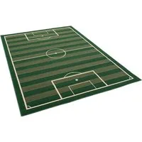 Pergamon Trendline Teppich Grün, 80x150 cm - Teppiche & Böden: Weicher Velours Teppich in modernen Farben, schadstoffgeprüft und pflegeleicht, ideal für das Kinderzimmer.