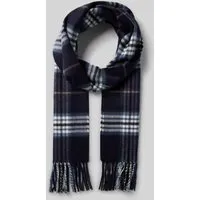 Giorgio Rimaldi Modeschal Cashmink® Schal mit Fransen - Modeschal aus Cashmink® in klassischem Karo Design, 30 x 180 cm groß für vielseitige Tragevariationen und CO2-neutral hergestellt.