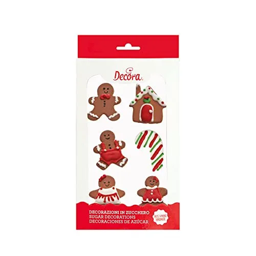 Decora 0500354 6 LEBKUCHENMANN ZUCKER KUCHEN DEKORATIONEN