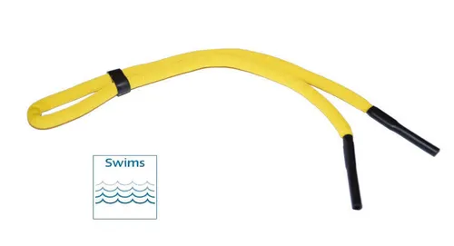 Brillenband schwimmfähig Gelb Brillenkordel Wassersport Angler Segeln Surfen NEU