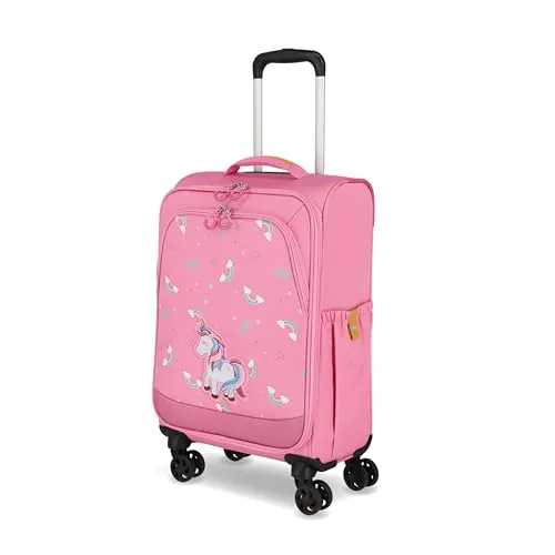 Travelite Kindertrolley 4 Rollen Minimover Einhorn in pink von travelite