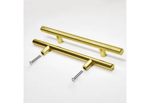 Prima-Online Möbelgriff Möbelgriff Küchengriff Schrankgriff mit Schrauben Gold 10-50cm