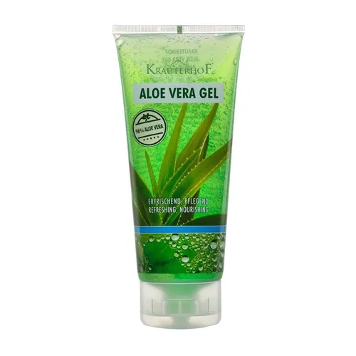Kräuterhof® Aloe Vera Gel, Feuchtigkeitspflege, Sonnenbrand, Gesicht, 200ml Tube