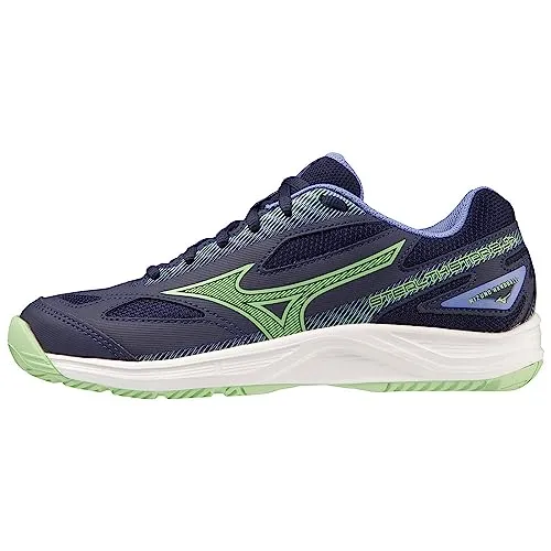 Mizuno STEALTH STAR 2 Jr(C) Handballschuh - Leicht und Stabil - Der Mizuno Stealth Star 2 Jr. Handballschuh überzeugt durch sein geringes Gewicht und bietet gleichzeitig hervorragenden Grip und Stabilität. Ideal für junge Spieler, die Flexibilität und Komfort suchen.