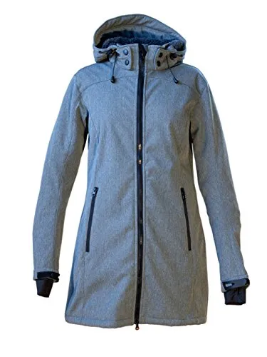 DEPROC ACTIVE Keele Peak II Damen Softshellmantel - Funktionsjacke für Damen, wasserabweisend und winddicht, mit kuscheligem Fleece-Innenfutter für optimale Wärme an kalten Tagen, auch in großen Größen erhältlich.