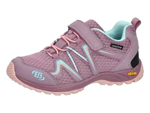 BRÜTTING Outdoorschuh Rockwall Kinder, Gr. 38, rosa - Wanderschuhe für Kinder mit robustem Synthetik-Obermaterial und atmungsaktiver Comfortex-Klimamembran. Ideal für Outdoor-Abenteuer, mit schnellem Schnellschnürsystem und rutschfester Vibram-Laufsohle.