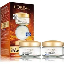 L'Oreal Paris Age Specialist 55+ Kit für reife Haut - Tages- und Nachtpflege für reife Haut, speziell formuliert gegen Falten und zur Förderung der Hautgesundheit.