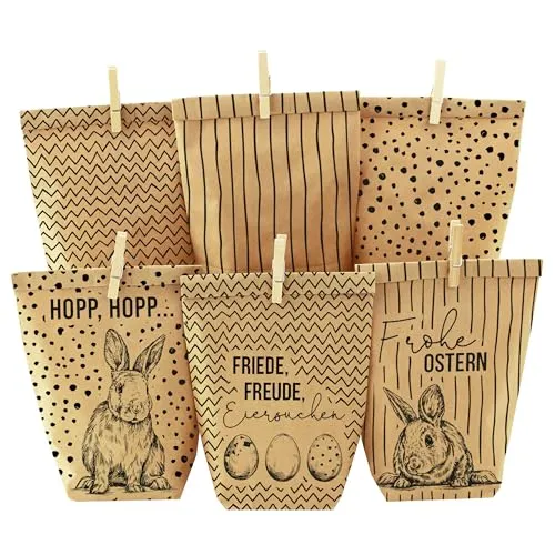 Papierdrachen Tüten Bedruckt mit Ostermotiv von Papierdrachen