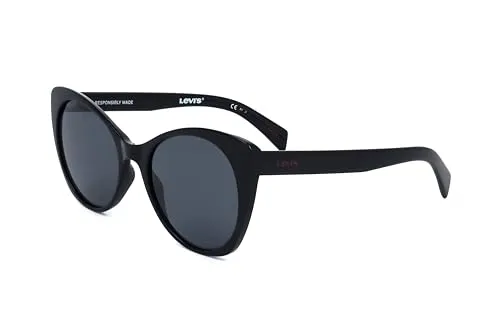 Levi'S Lv 1015/s 807/IR BLACK Sunglasses Women's Acetate, Standard, 55