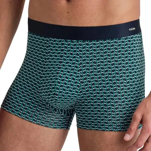 CALIDA Cotton Code Design Boxershorts Herren - Herren-Boxershorts aus weichem Single Jersey, mit elastischem Bund für optimalen Tragekomfort, ideal für den täglichen Gebrauch.