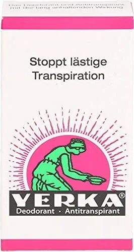 Yerka Deodorant Antitranspirant - Deo gegen übermäßige Transpiration, duftneutral und ermöglicht individuellen Duft. Effektive Schweißkontrolle ohne Einschränkung der natürlichen Körperfunktionen.