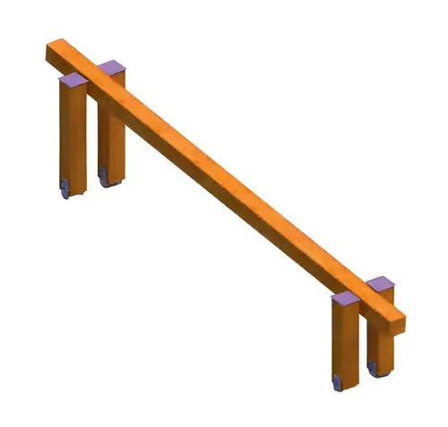 Schwebebalken Spielbalken Abenteuerbrücke für den Garten - Robuste Spielplatzanlage für Kinder ab 1 Jahr, ideal zur Förderung von Balance und Koordination. Maße: 300 x 36 x 65 cm, modernes Design, inklusive 2 Jahre Herstellergarantie.