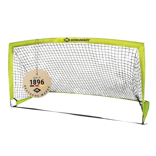 Schildkröt Fußballtor XL – Tragbares, faltbares Fußballtor mit Metallstangen-Stecksystem - Fußballtore für Freizeit & Training, 200 x 100 x 100cm, einfach aufzubauen und stabil verankern – ideal für Fußball, Handball und Hockey.