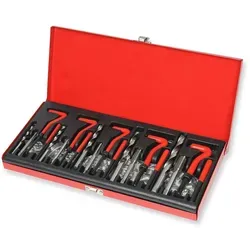 Gewinde Reparatur Set 131tlg - Gewindeschneider M5-M12 - Gewindeinstandsetzung für M5, M6, M8, M10, M12 - 131-teiliges Set für professionelle Reparaturen und langlebige Ergebnisse.