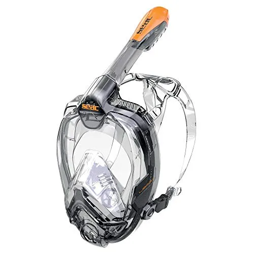 SEAC Unisex – Erwachsene Libera, schwarz/orangefarben, S/M