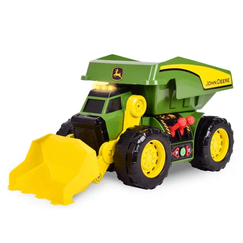 Produktbild John Deere JD MAXX POWER 2‑in‑1 Lights & Sounds Dig Rig, Remote‑Control Front‑Lo